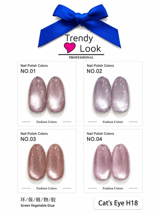 TRENDY LOOK 4PC CATEYE SET , 15ML - PREMIUM QUALITY