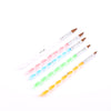 RAINBOW ACRYLIC BRUSH SET 5PC