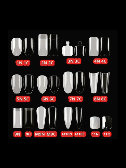 NAIL TIPS POUCH , CHINESE - VERY GOOD QUALITY - 500PCS