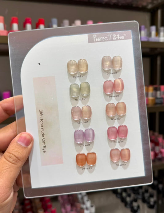 PERFECT 24HR 10PC NUDE CATEYE KIT