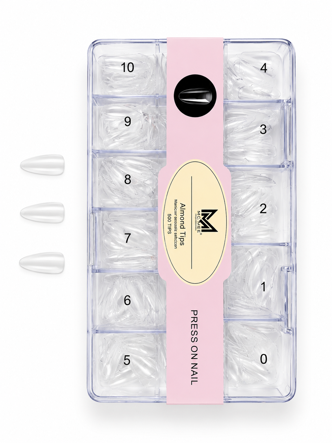 MC MEE ALMOND TIP BOX , GOOD QUALITY