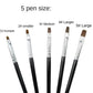 5PC GEL BRUSH SET