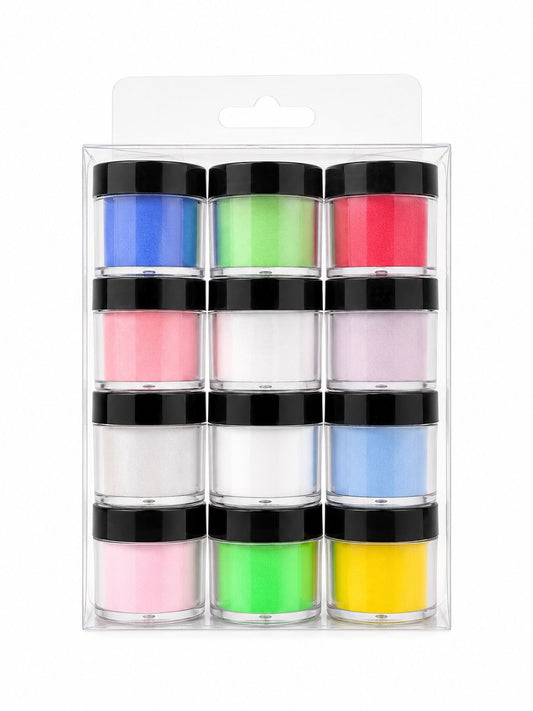 3D ACRYLIC POWDER - 12PC PACK