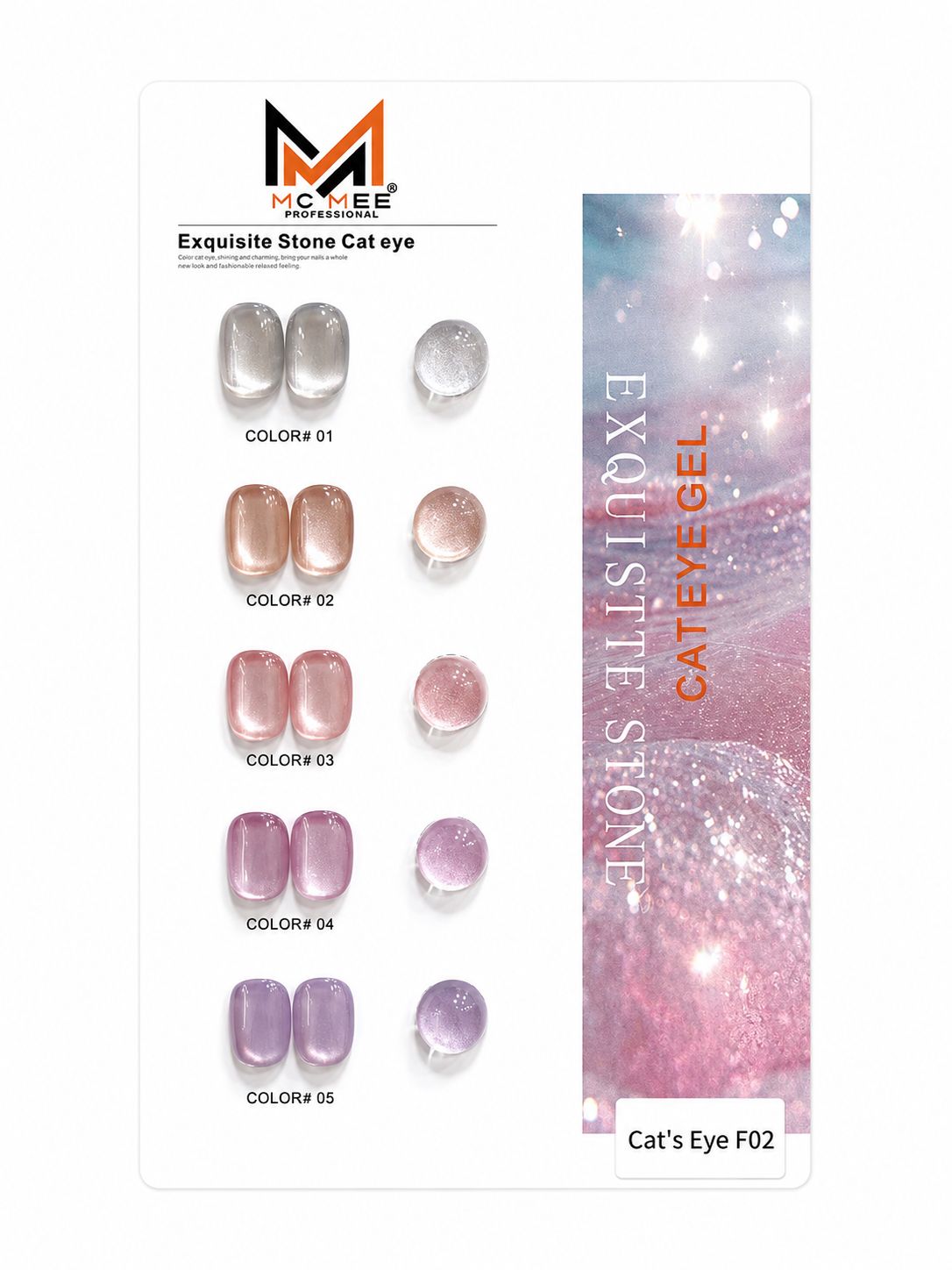 MC MEE 5PC CATEYE SET , 15ML - VERY GOOD QUALITY