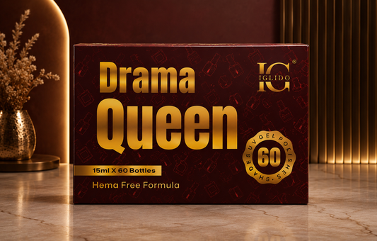 IGLIDO DRAMA QUEEN GEL POLISH SET , HEMA FREE - 60PC - 15ML