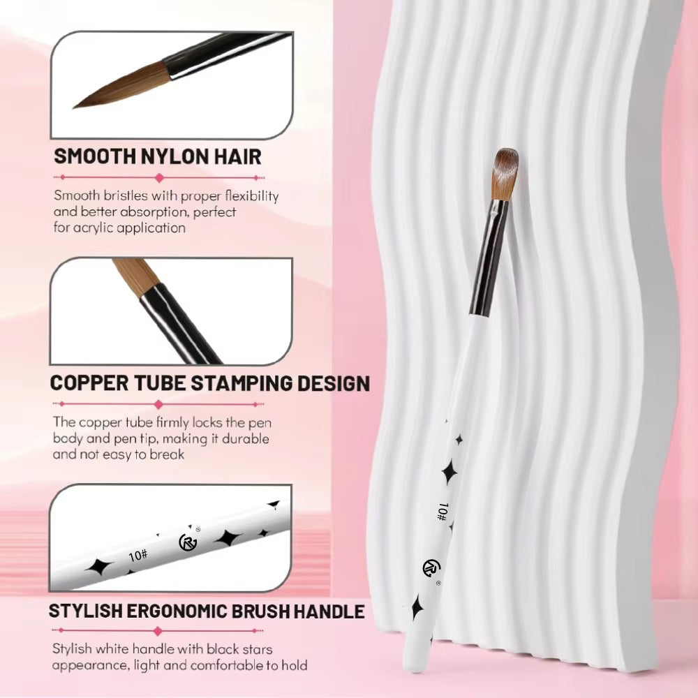6415 - ACRYLIC BRUSH SET (3PC)