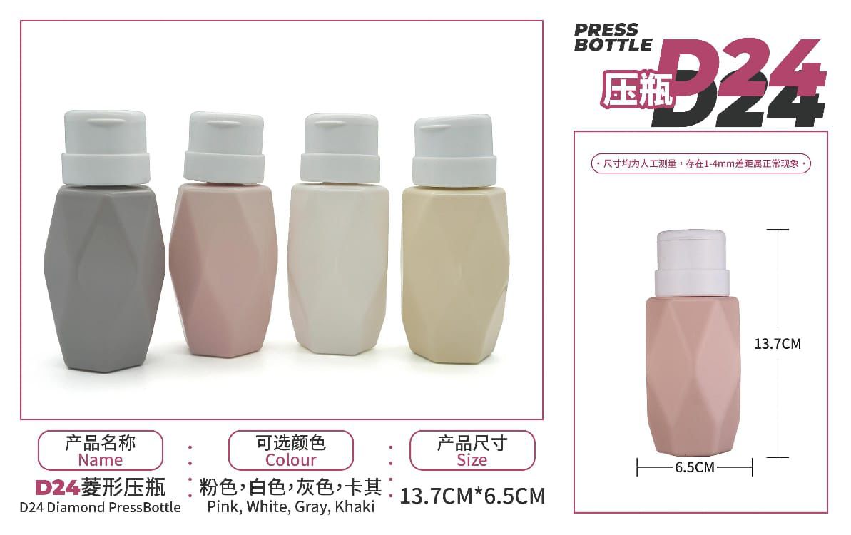 FANCY EMPTY BOTTLE FOR ACETONE