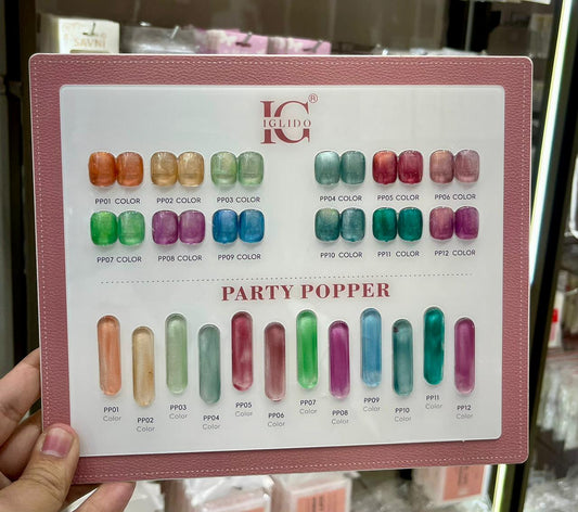 IGLIDO PARTY POPPER CATEYE SET , 15ml - 12pcs