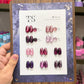 THREE STROKES 10PC PURPLE/VIOLET CATEYE GEL POLISH SET