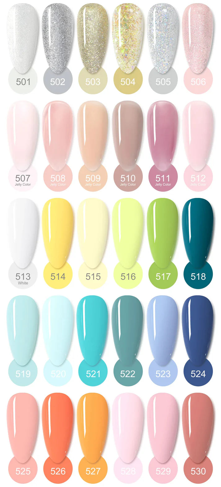 THREE STREOKES LUX5 GEL POLISH KIT , 60+5PC - 7.5ML