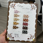 THREE STROKES 10PC BROWN/NUDE CATEYE GEL POLISH SET
