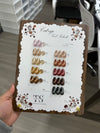 THREE STROKES 10PC BROWN/NUDE CATEYE GEL POLISH SET