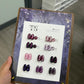 THREE STROKES 10PC PURPLE/VIOLET CATEYE GEL POLISH SET