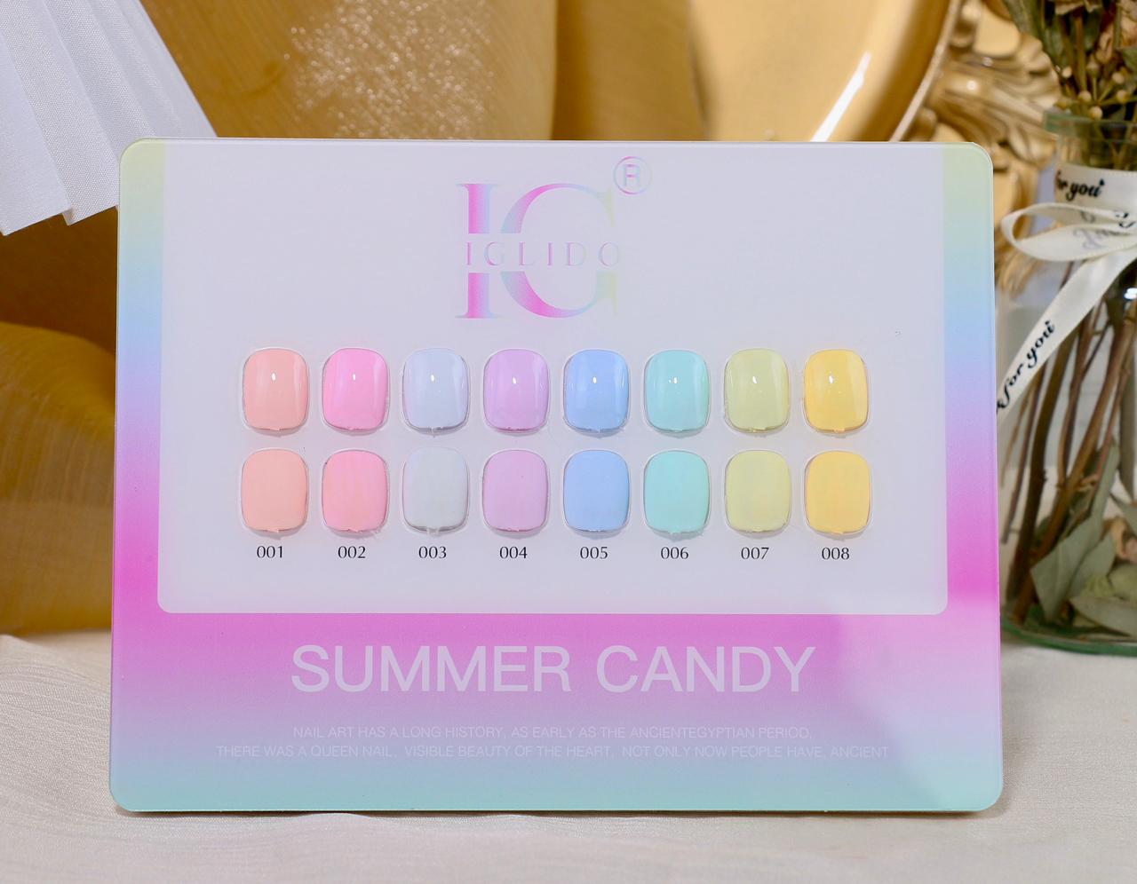 IGLIDO SUMMER CANDY 8PC GEL POLISH SET - 15ML
