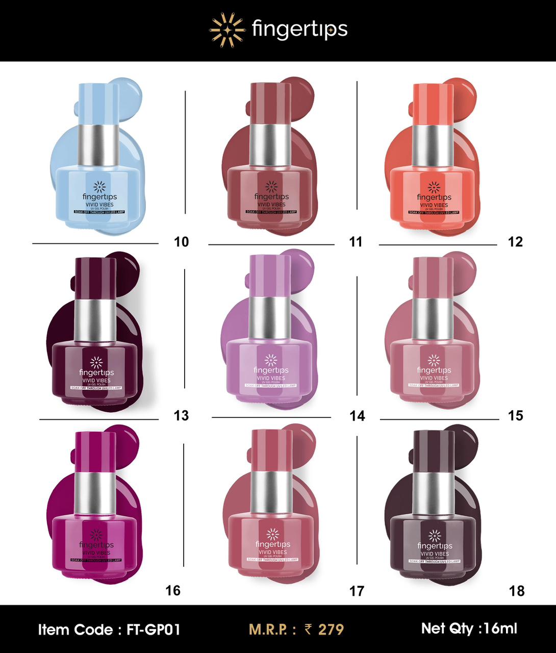 FINGERTIP 16ML GEL POLISH