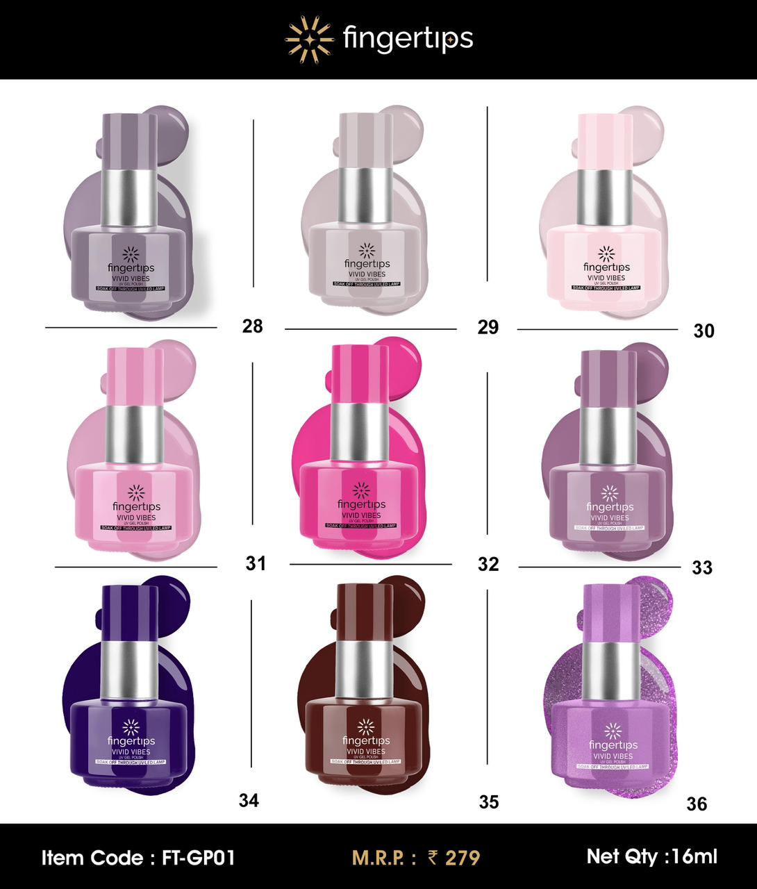 FINGERTIP 16ML GEL POLISH