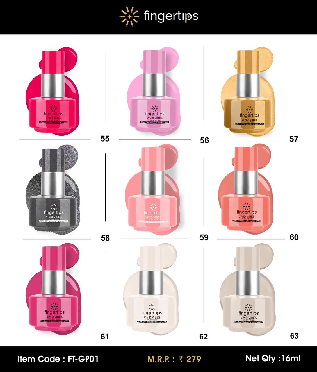 FINGERTIP 16ML GEL POLISH