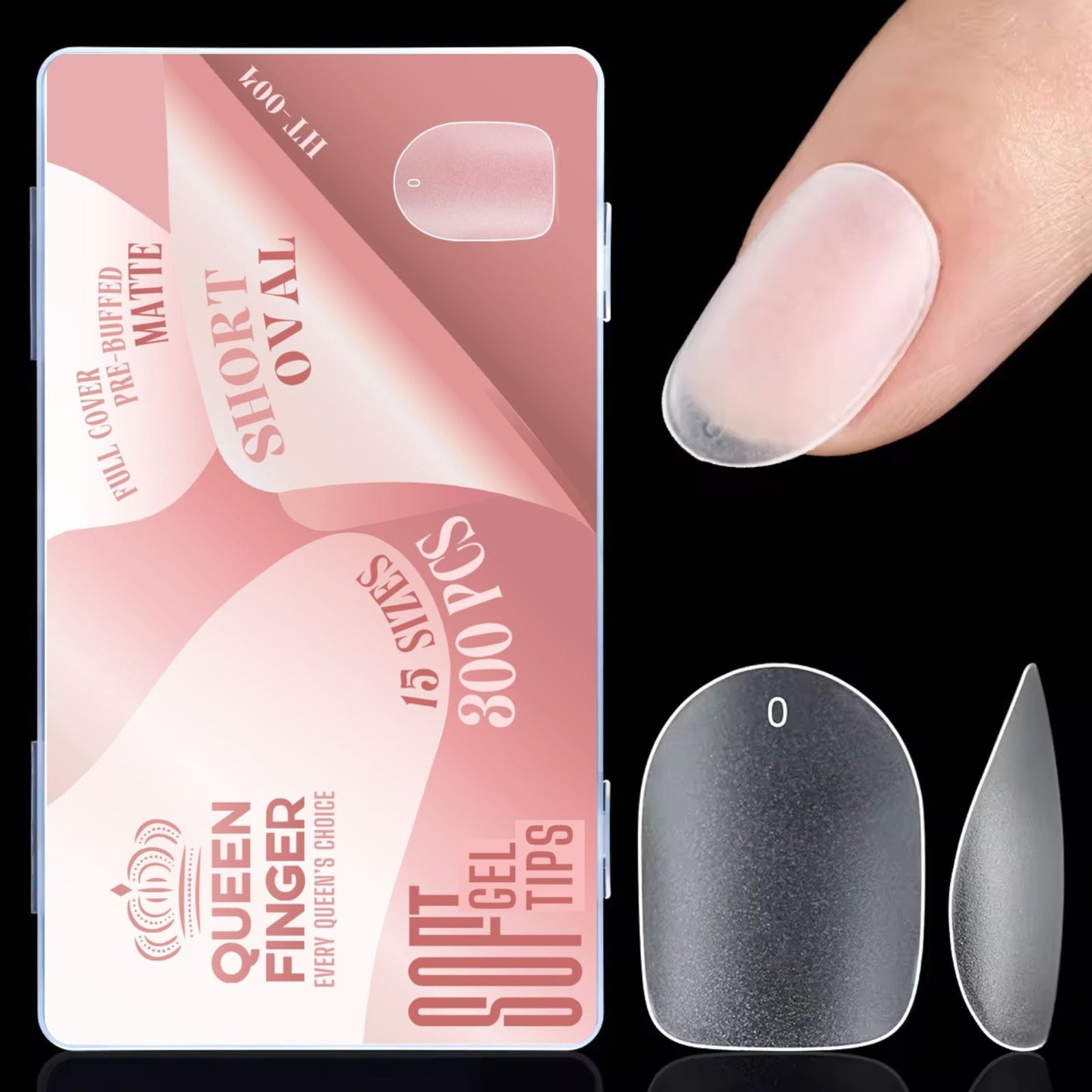 QUEEN FINGER 300PC TIP BOX