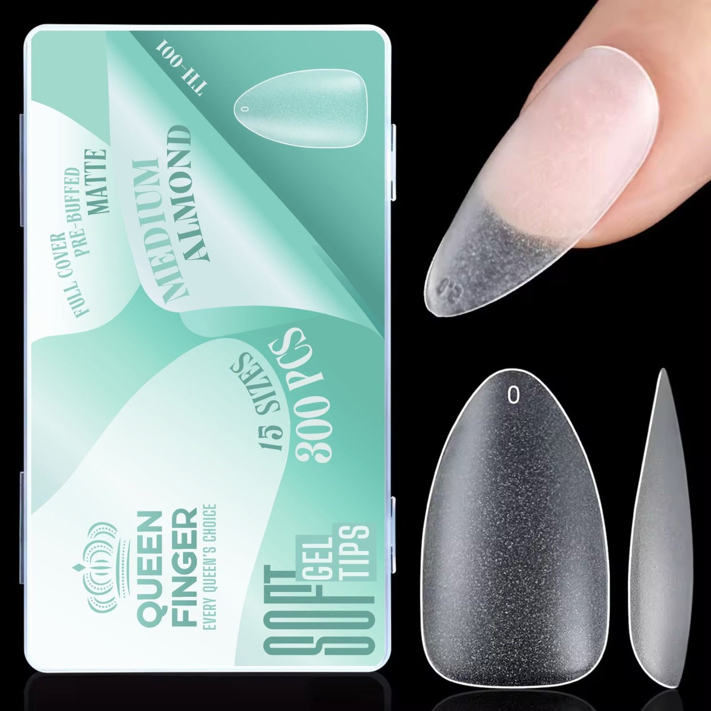 QUEEN FINGER 300PC TIP BOX