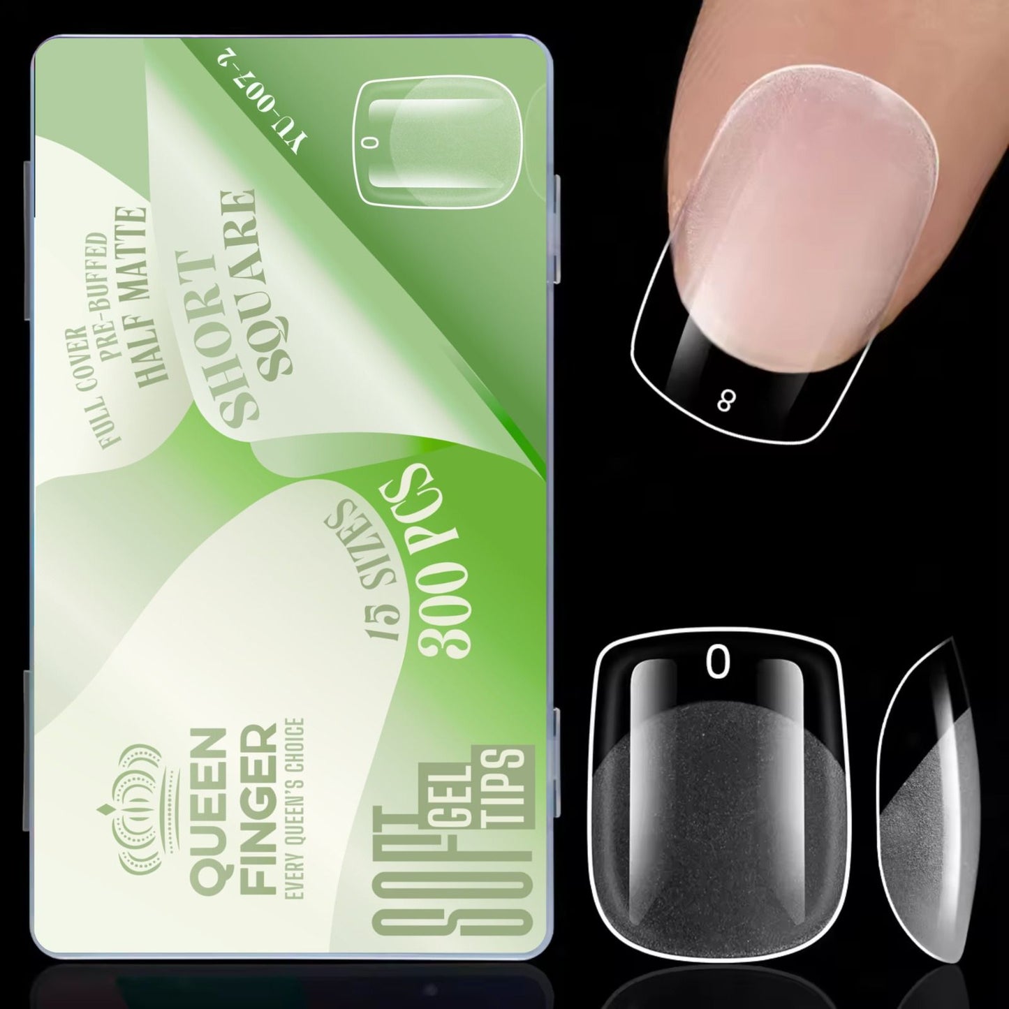 QUEEN FINGER 300PC TIP BOX