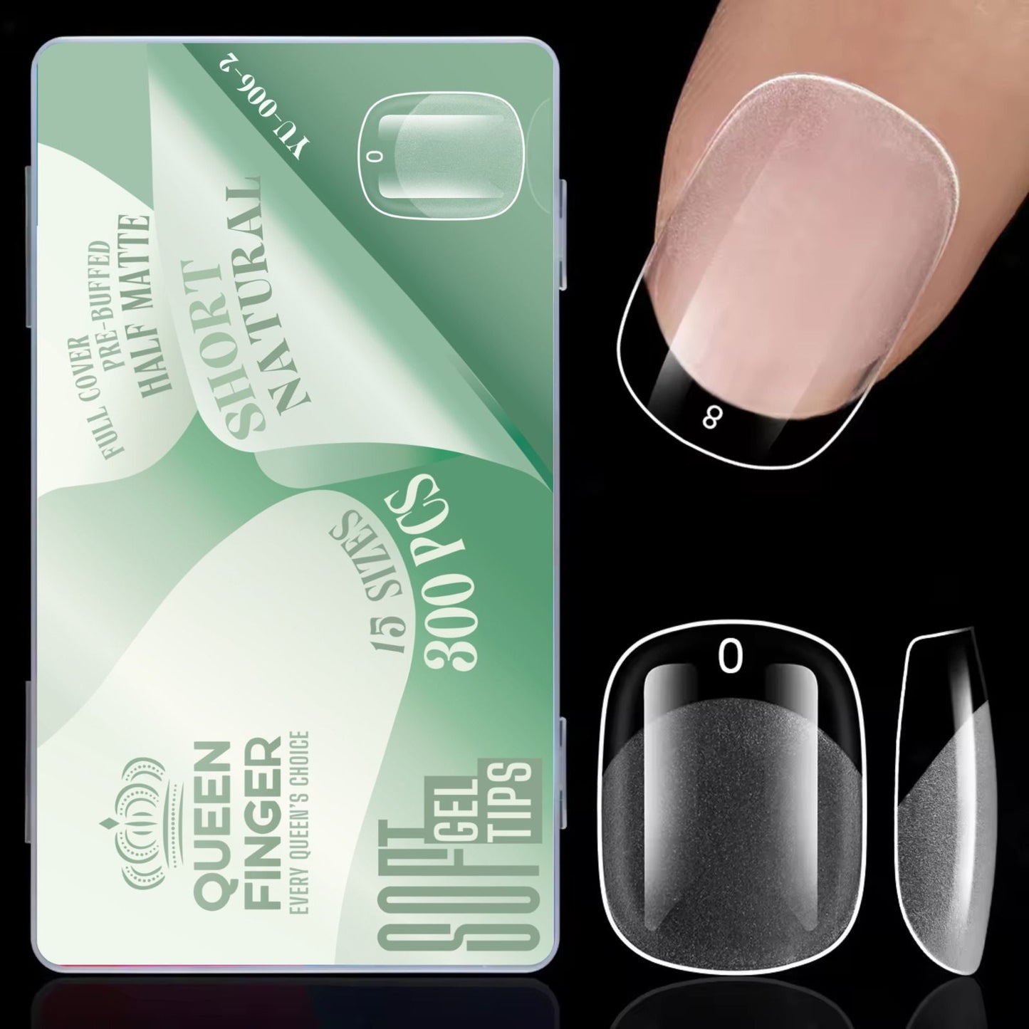 QUEEN FINGER 300PC TIP BOX