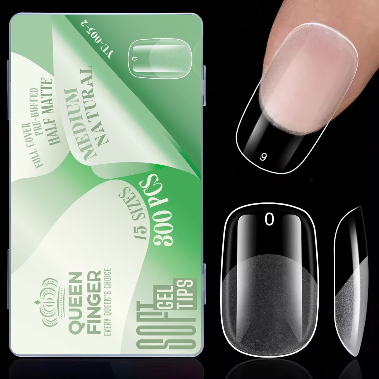 QUEEN FINGER 300PC TIP BOX