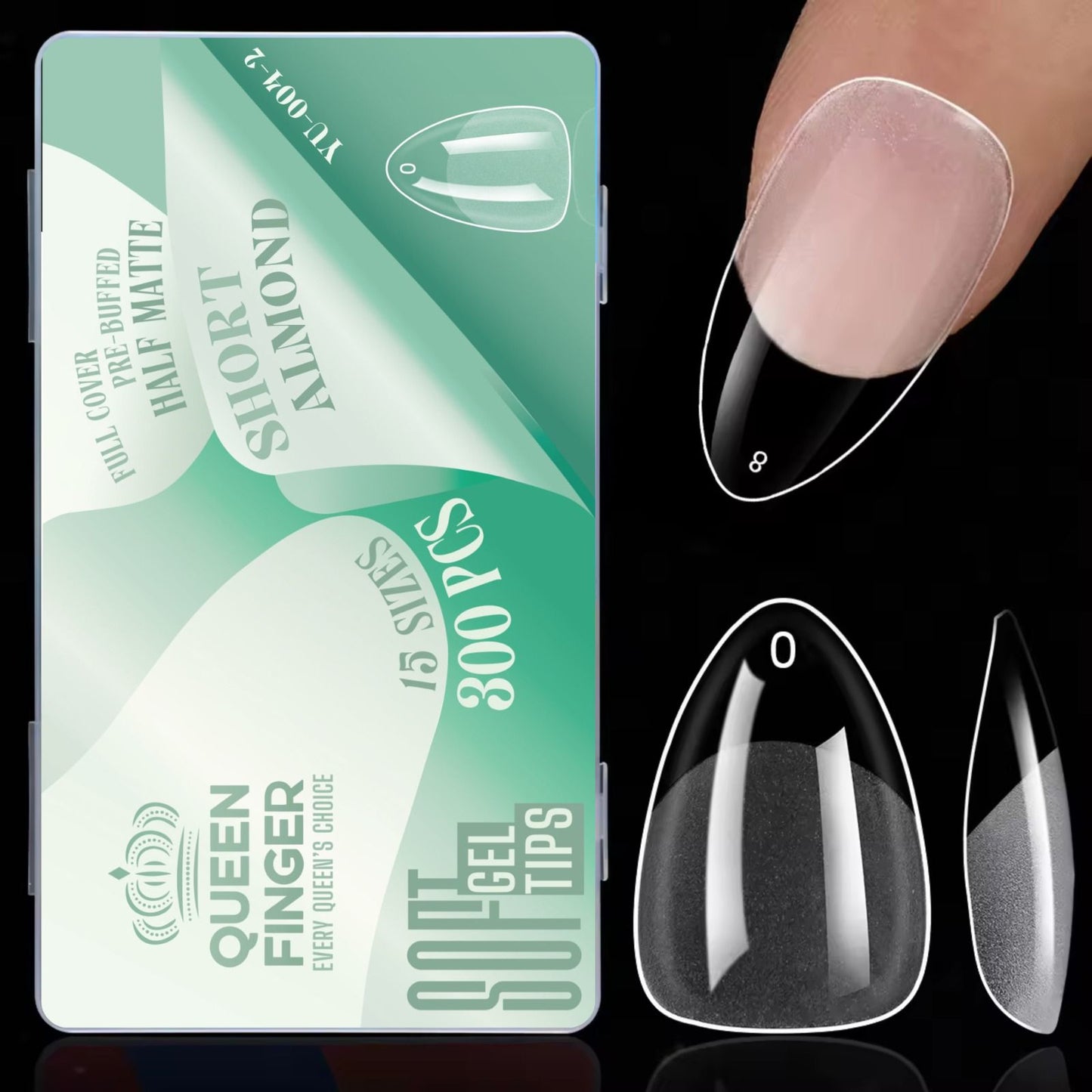 QUEEN FINGER 300PC TIP BOX